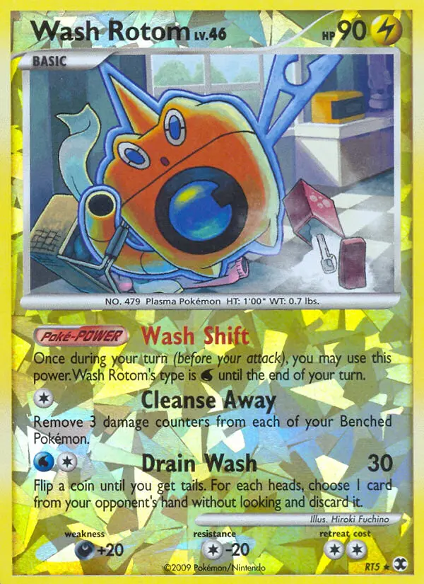 Wash Rotom — Rising Rivals card #RT5