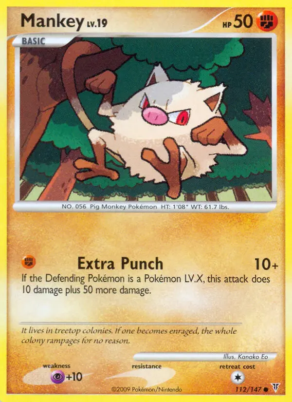 Mankey — Supreme Victors card #112