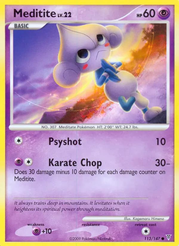 Meditite — Supreme Victors card #113