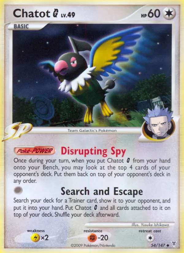 Chatot G — Supreme Victors card #54