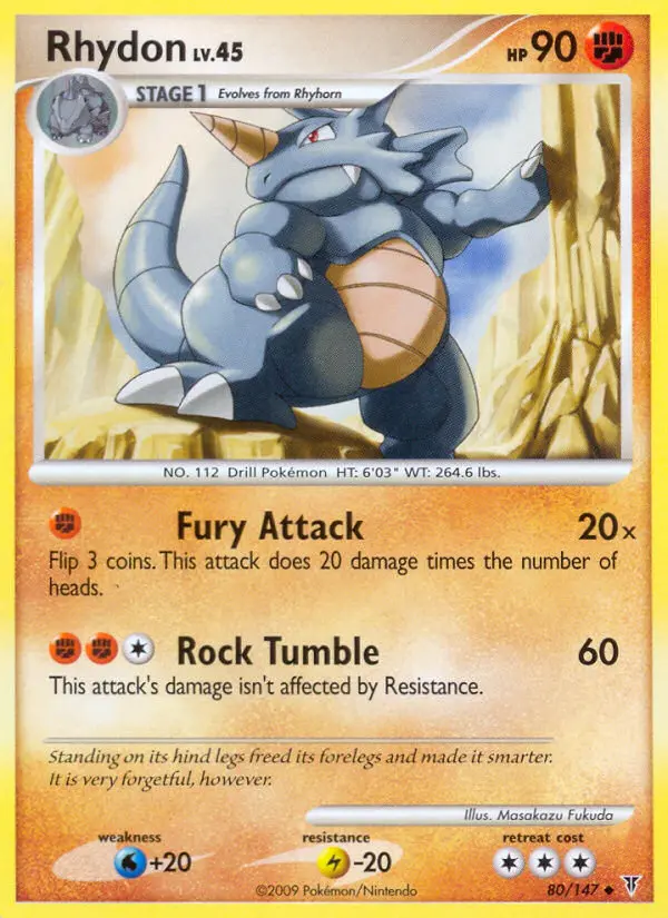 Rhydon — Supreme Victors card #80