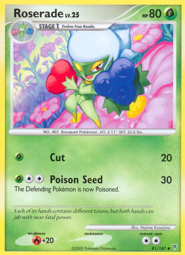 Roserade — Supreme Victors card #81