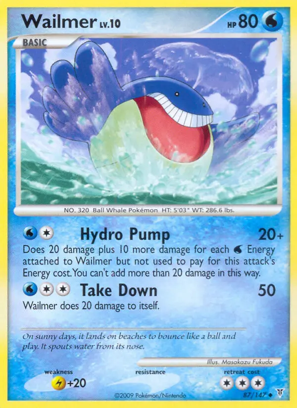 Wailmer — Supreme Victors card #87