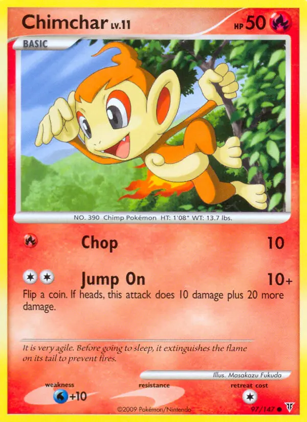 Chimchar — Supreme Victors card #97