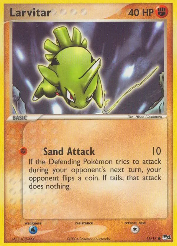 Larvitar — POP Series 1 card #11