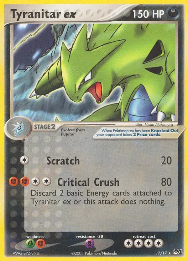 Tyranitar ex — POP Series 1 card #17