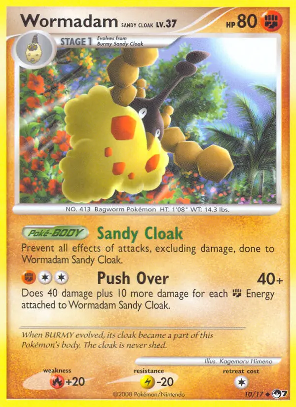 Wormadam Sandy Cloak — POP Series 7 card #10