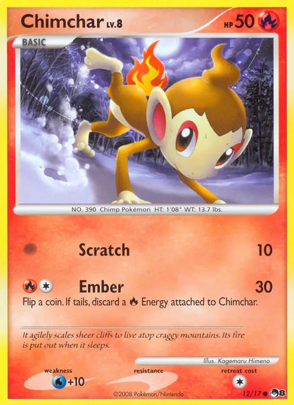 Chimchar — POP Series 8 card #12