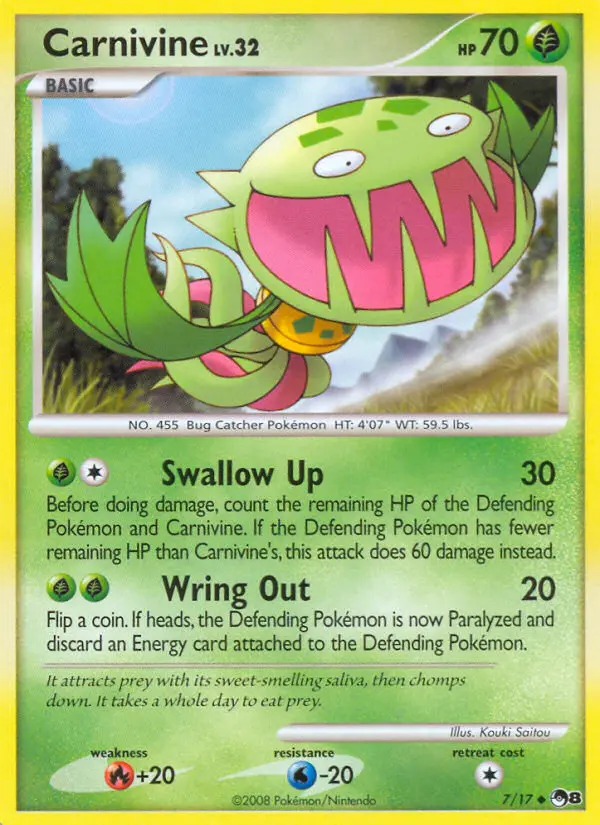 Carnivine — POP Series 8 card #7