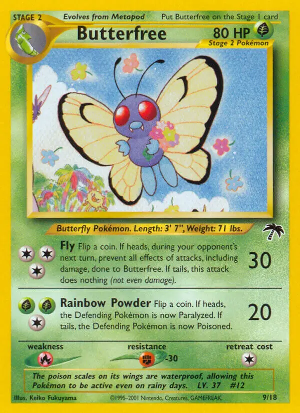 Butterfree — Southern Islands card #9