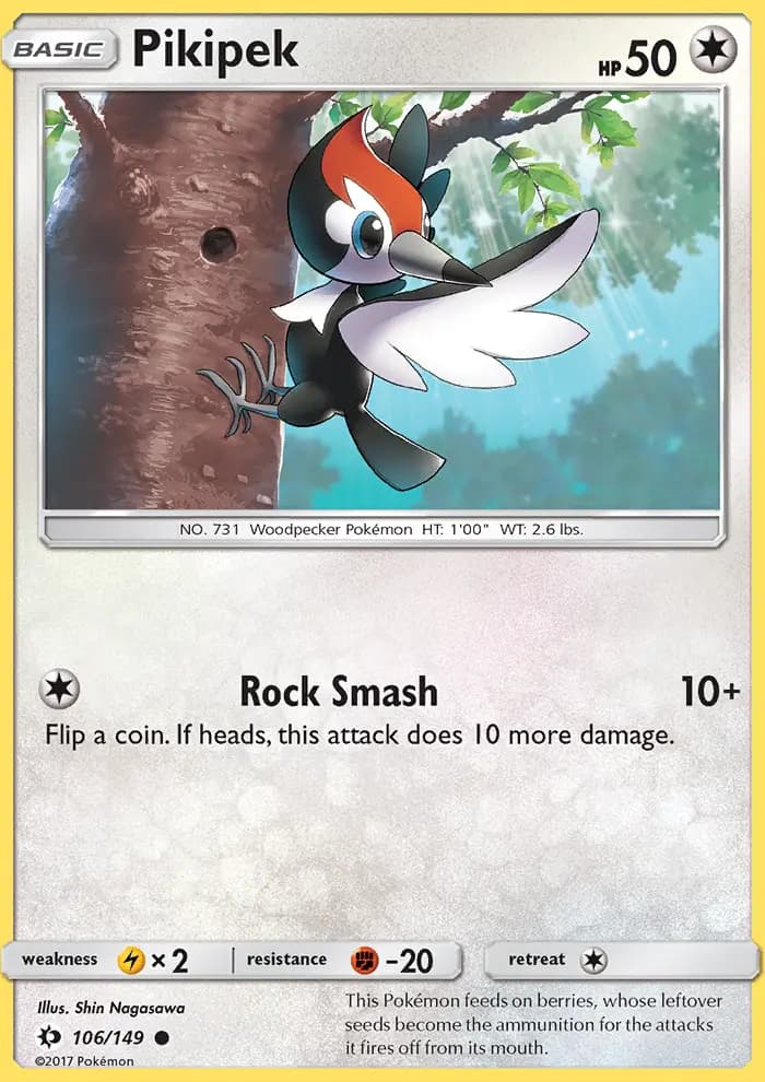 Pikipek — Sun & Moon card #106