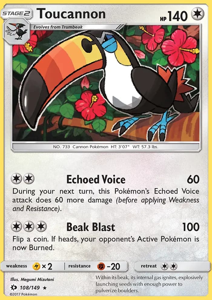 Toucannon — Sun & Moon card #108