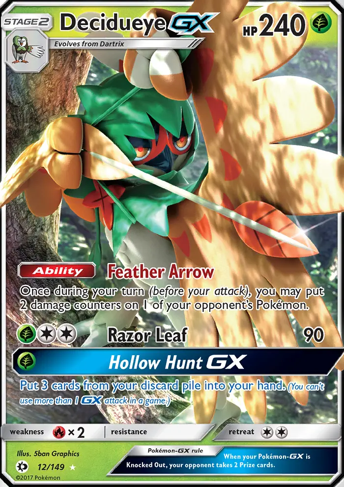 Decidueye GX — Sun & Moon card #12