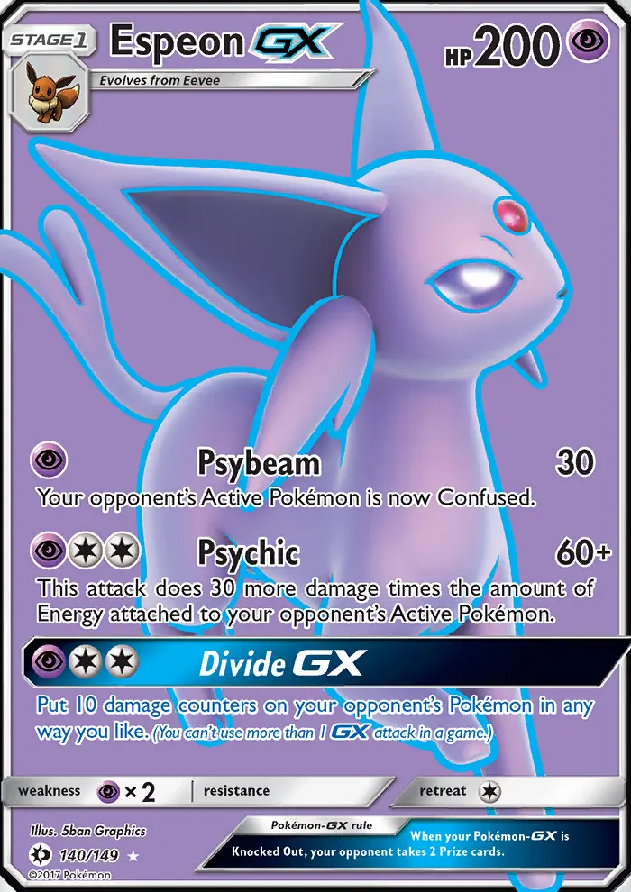 Espeon GX — Sun & Moon card #140