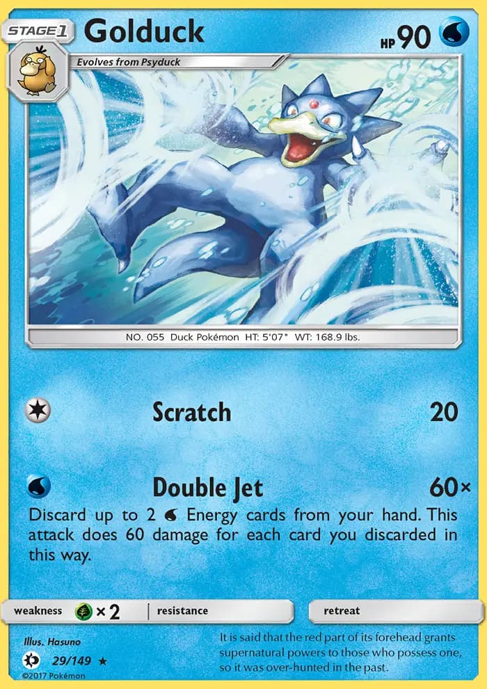 Golduck — Sun & Moon card #29