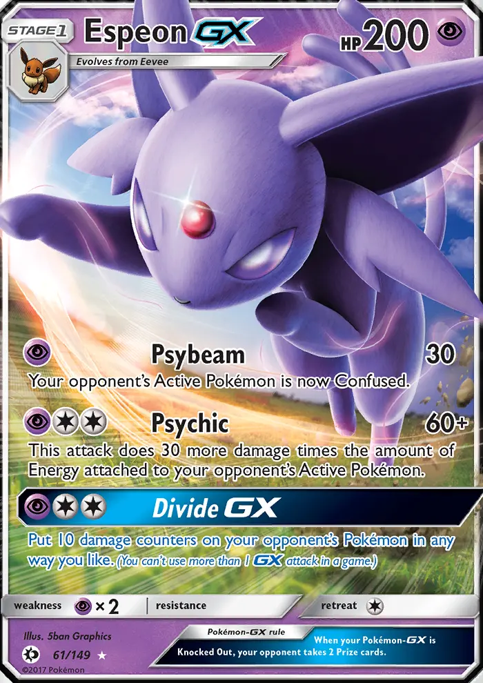 Espeon GX — Sun & Moon card #61
