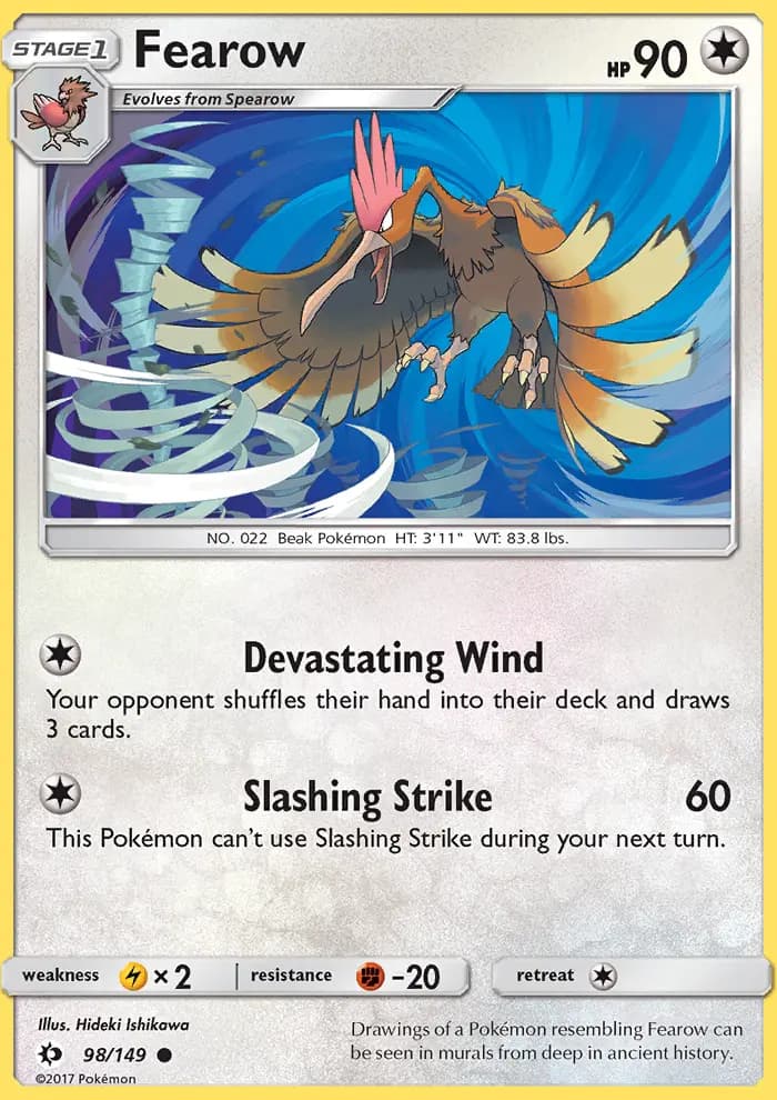Fearow — Sun & Moon card #98