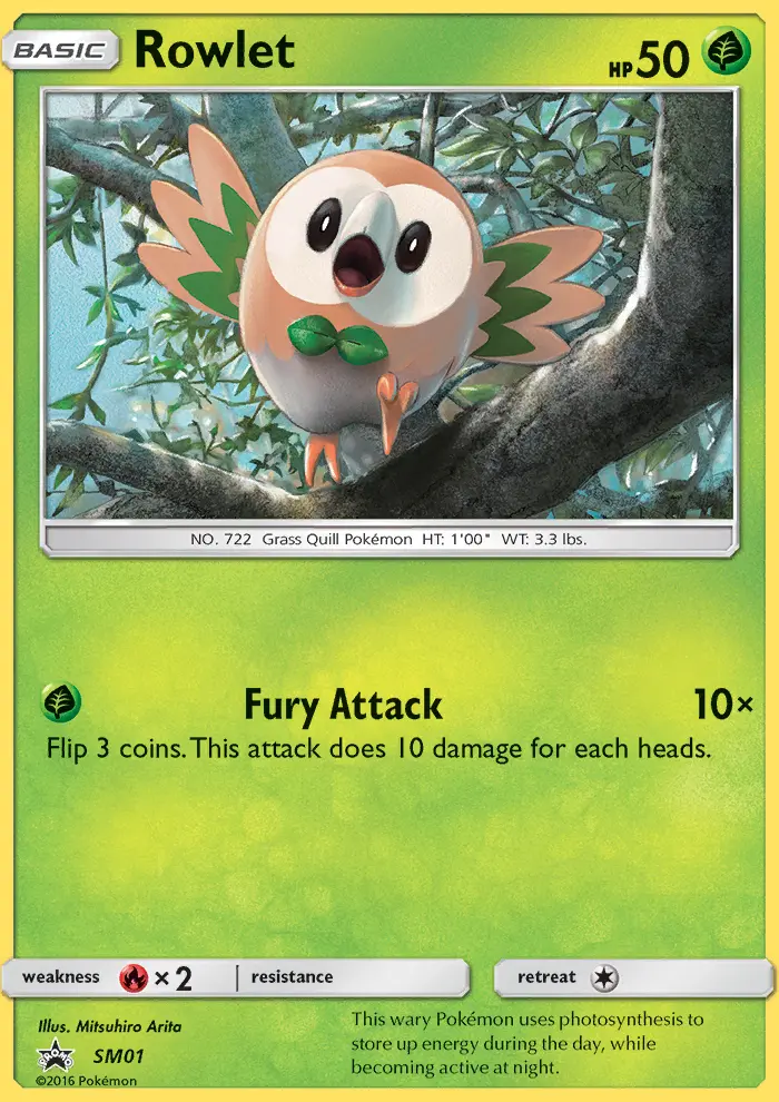 Rowlet — SM Black Star Promos card #SM01