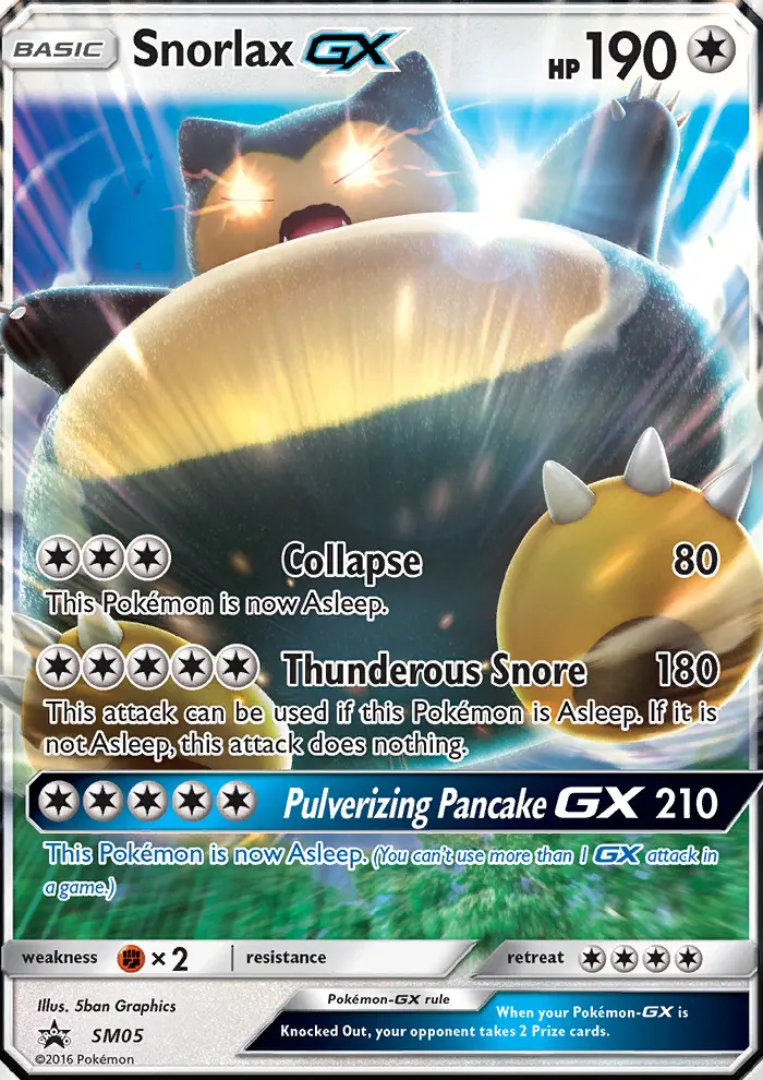 Snorlax GX — SM Black Star Promos card #SM05