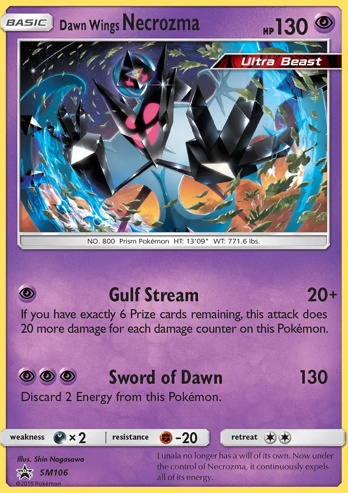 Dawn Wings Necrozma — SM Black Star Promos card #SM106