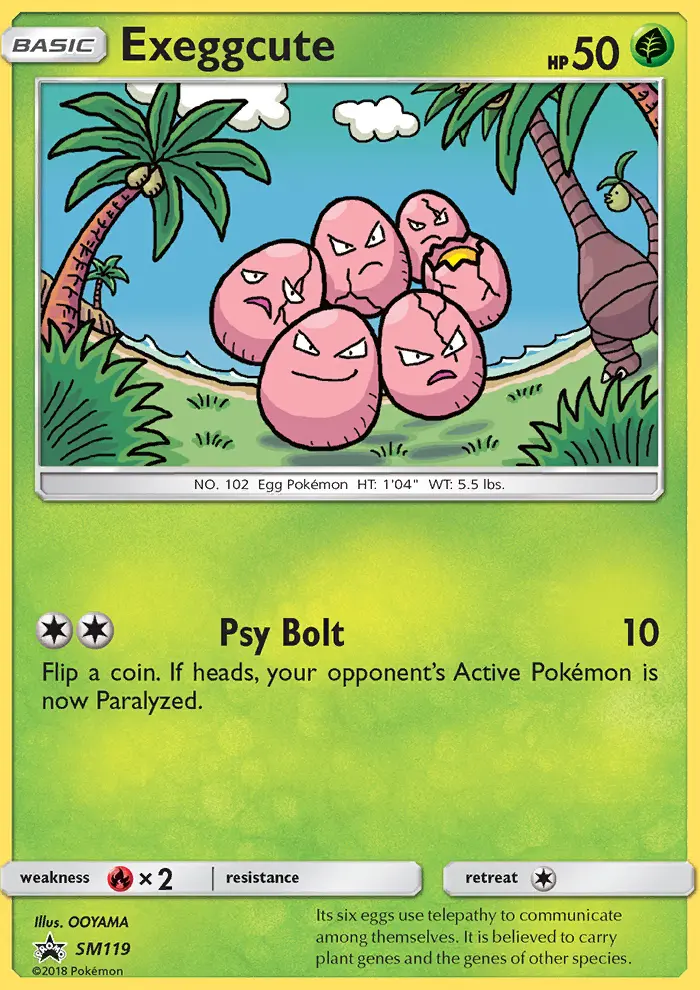 Exeggcute — SM Black Star Promos card #SM119