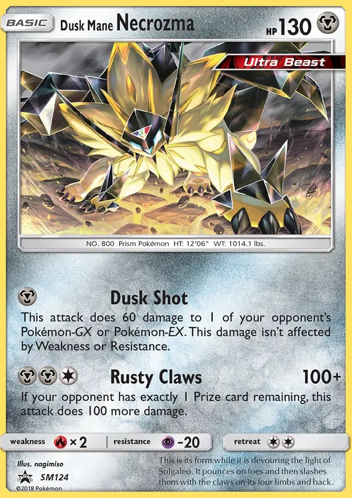 Dusk Mane Necrozma — SM Black Star Promos card #SM124