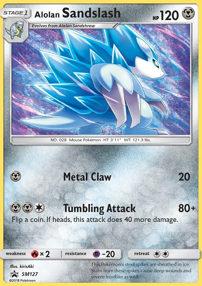 Alolan Sandslash — SM Black Star Promos card #SM127