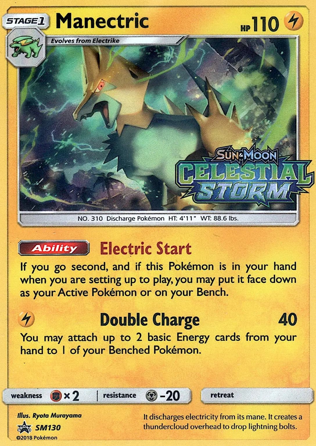 Manectric — SM Black Star Promos card #SM130