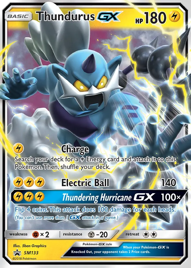 Thundurus GX — SM Black Star Promos card #SM133