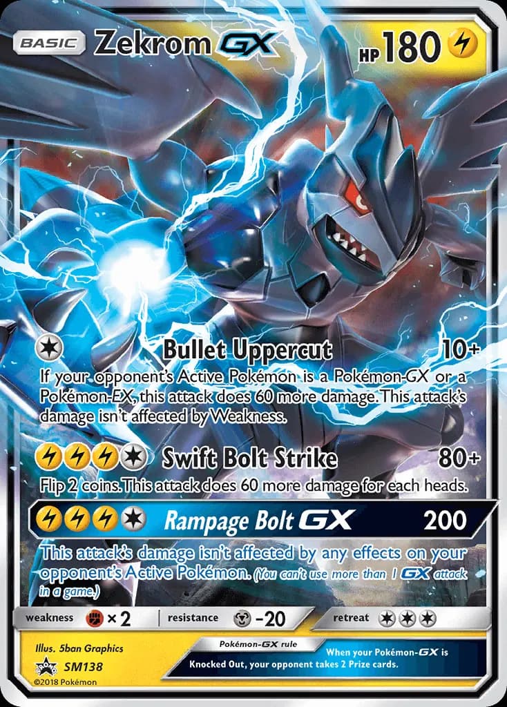 Zekrom GX — SM Black Star Promos card #SM138