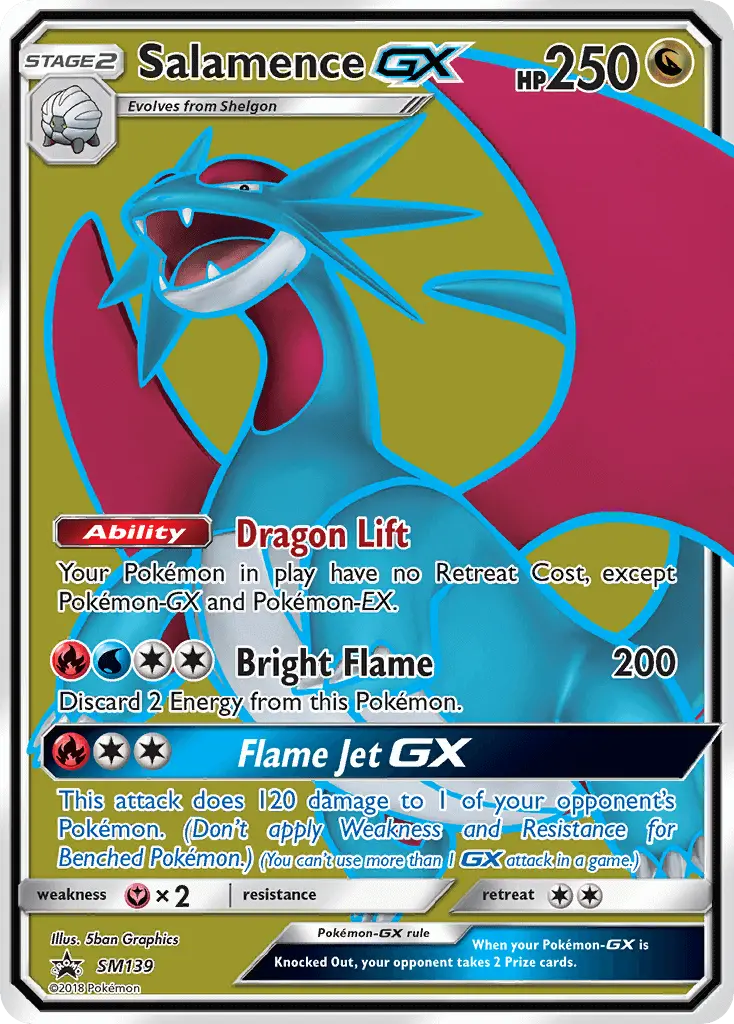 Salamence GX — SM Black Star Promos card #SM139