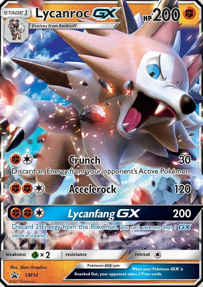 Lycanroc GX — SM Black Star Promos card #SM14