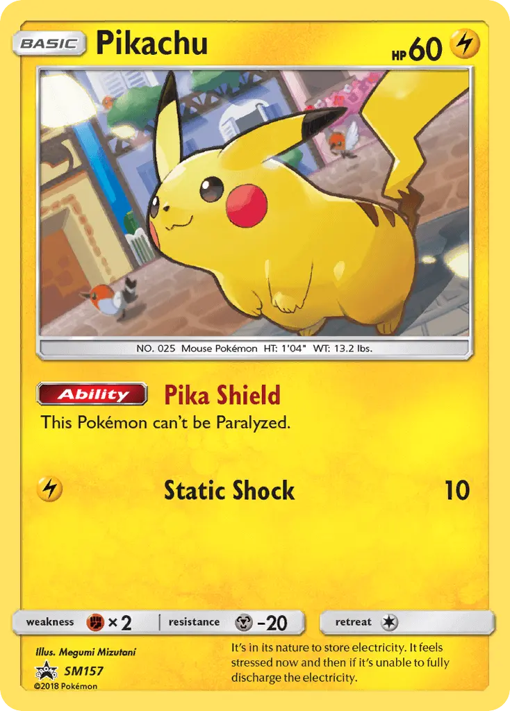 Pikachu — SM Black Star Promos card #SM157