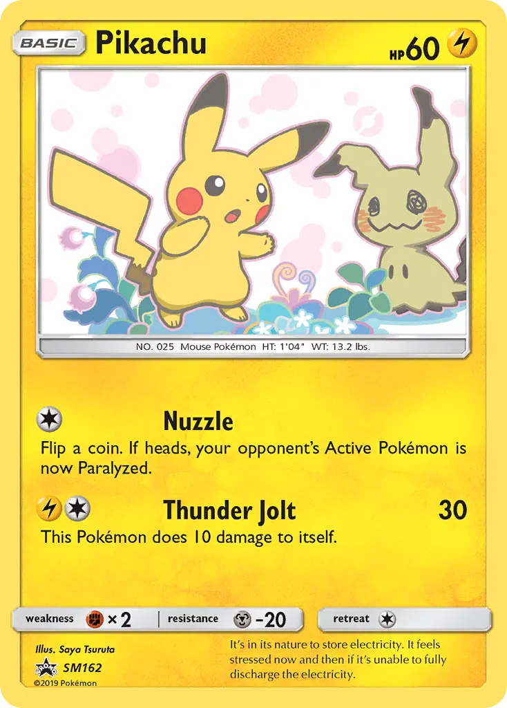 Pikachu — SM Black Star Promos card #SM162