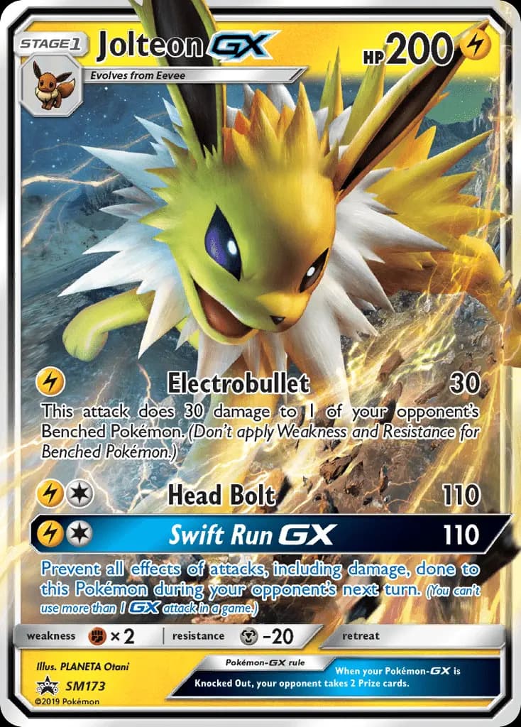 Jolteon GX — SM Black Star Promos card #SM173