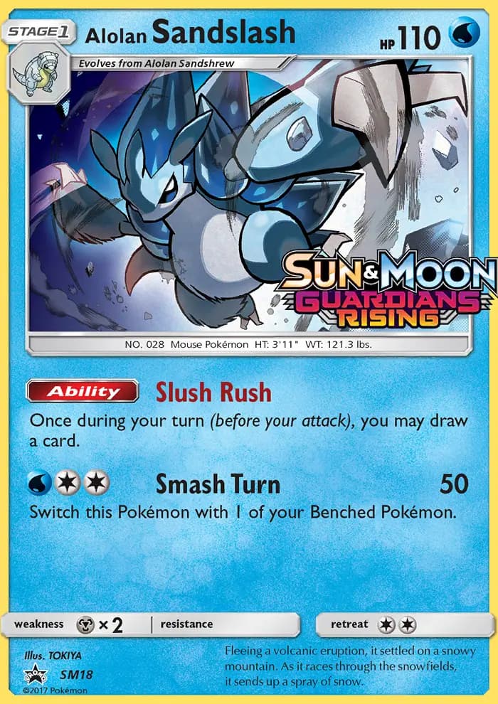Alolan Sandslash — SM Black Star Promos card #SM18