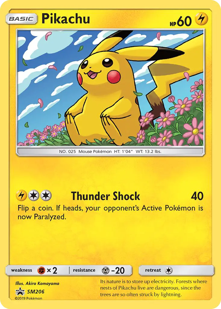 Pikachu — SM Black Star Promos card #SM206