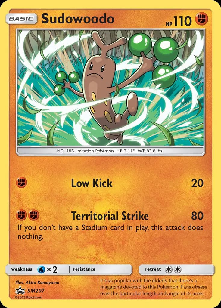 Sudowoodo — SM Black Star Promos card #SM207
