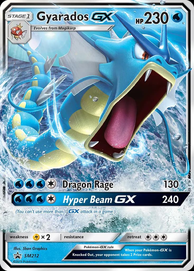 Gyarados GX — SM Black Star Promos card #SM212