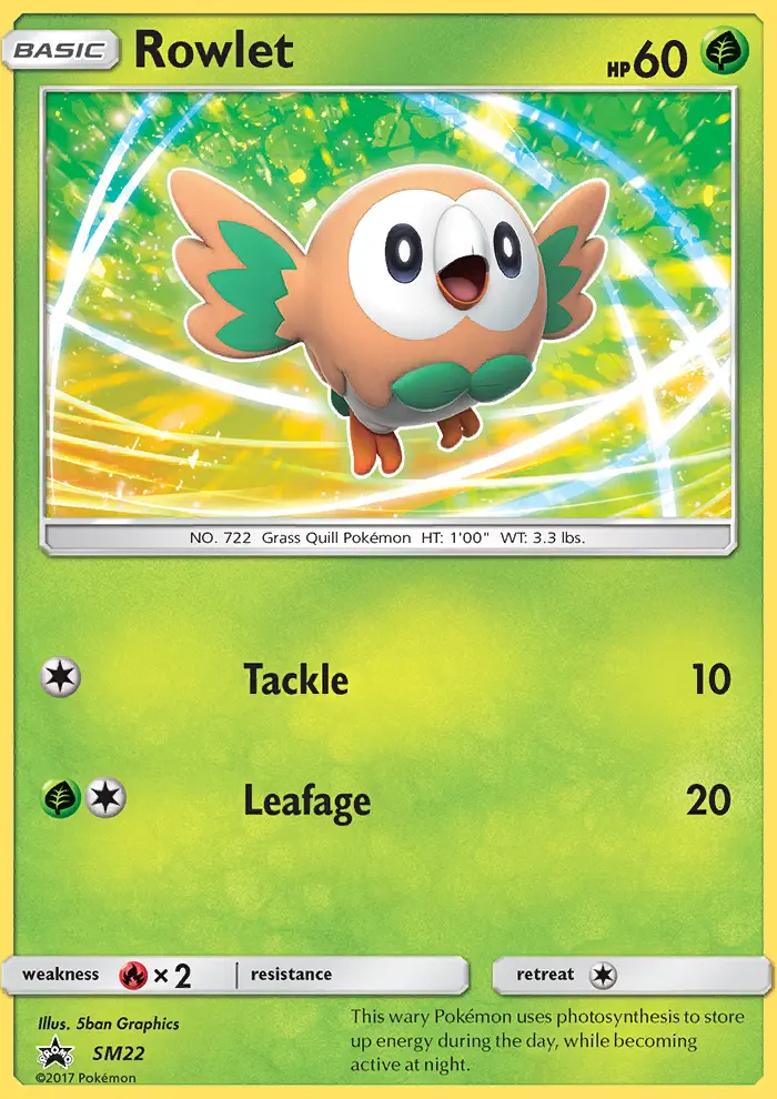 Rowlet — SM Black Star Promos card #SM22