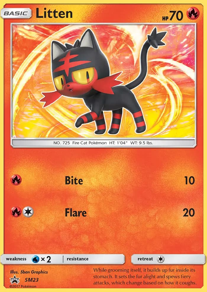 Litten — SM Black Star Promos card #SM23