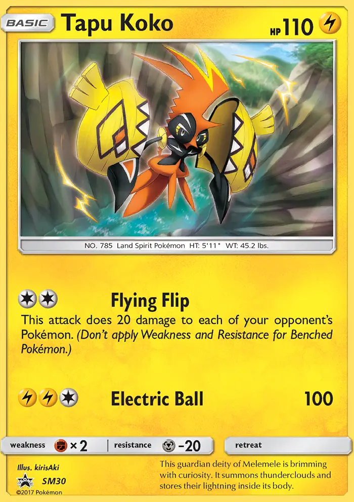 Tapu Koko — SM Black Star Promos card #SM30