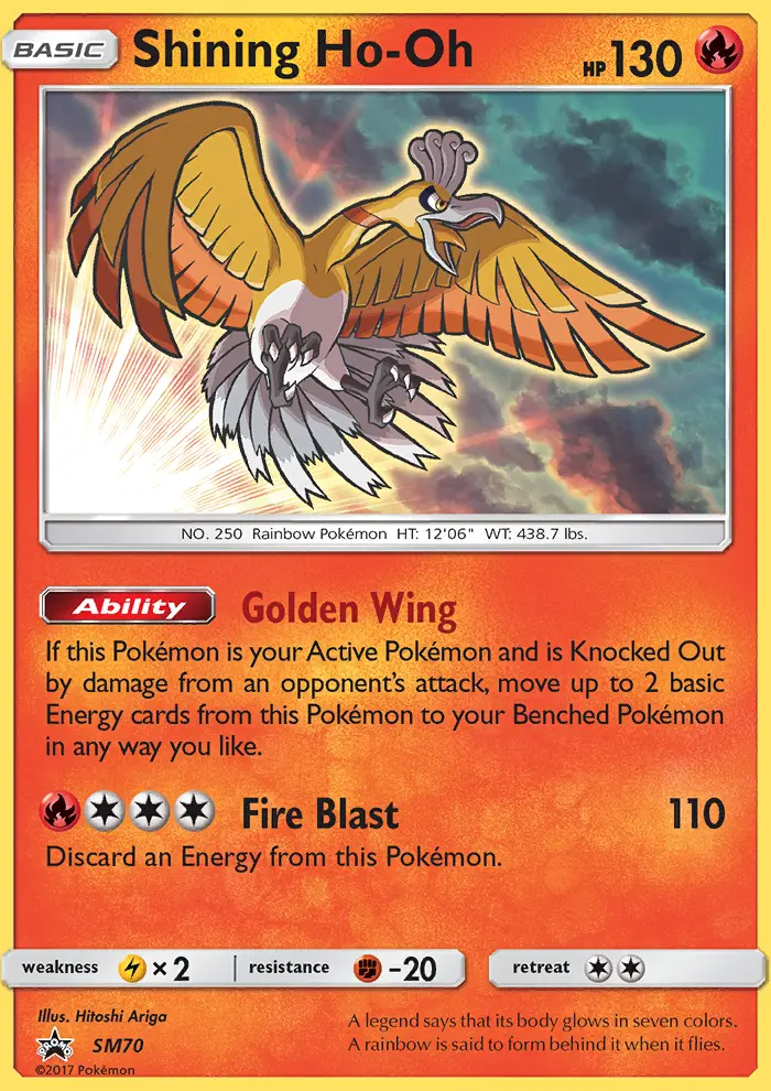 Shining Ho-Oh — SM Black Star Promos card #SM70
