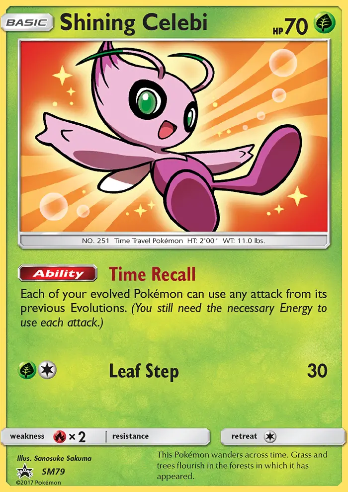 Shining Celebi — SM Black Star Promos card #SM79