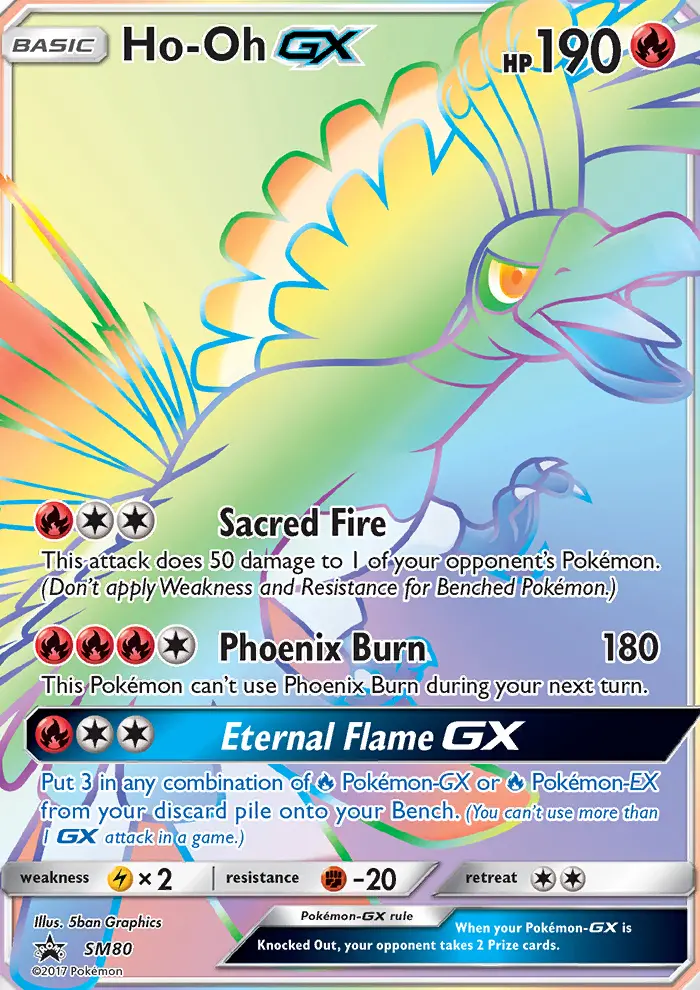Ho-Oh GX — SM Black Star Promos card #SM80