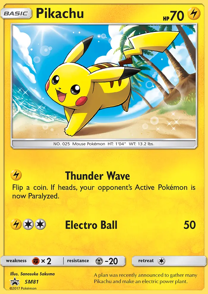 Pikachu — SM Black Star Promos card #SM81