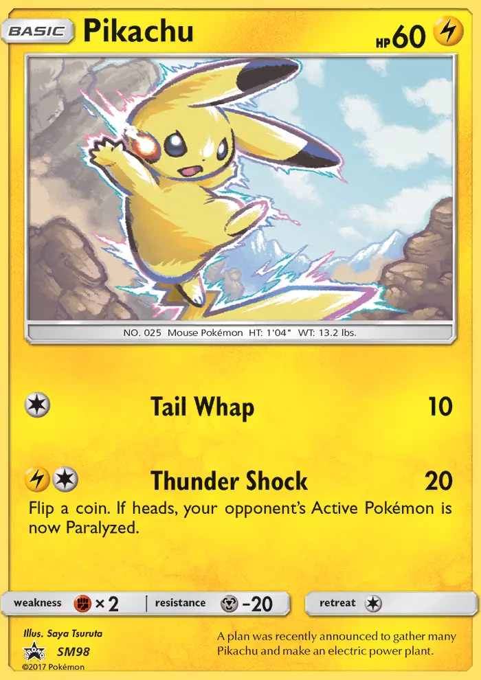 Pikachu — SM Black Star Promos card #SM98