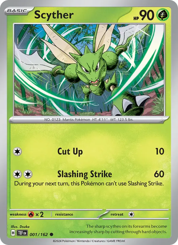 Scyther — Temporal Forces card #001