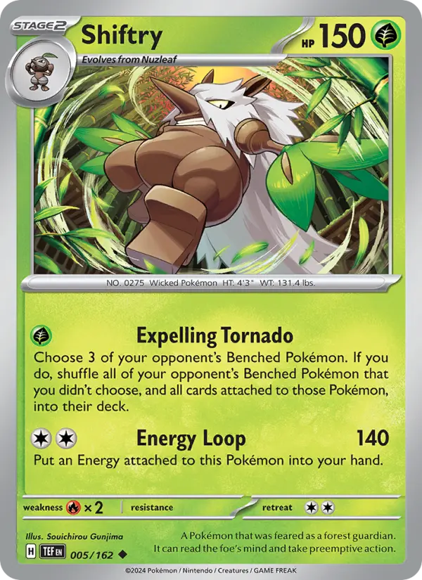 Shiftry — Temporal Forces card #005