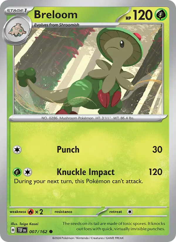 Breloom — Temporal Forces card #007